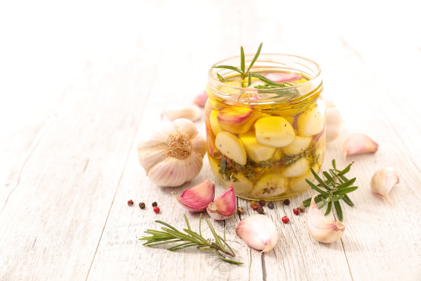 Aromatisiertes Knoblauchöl
